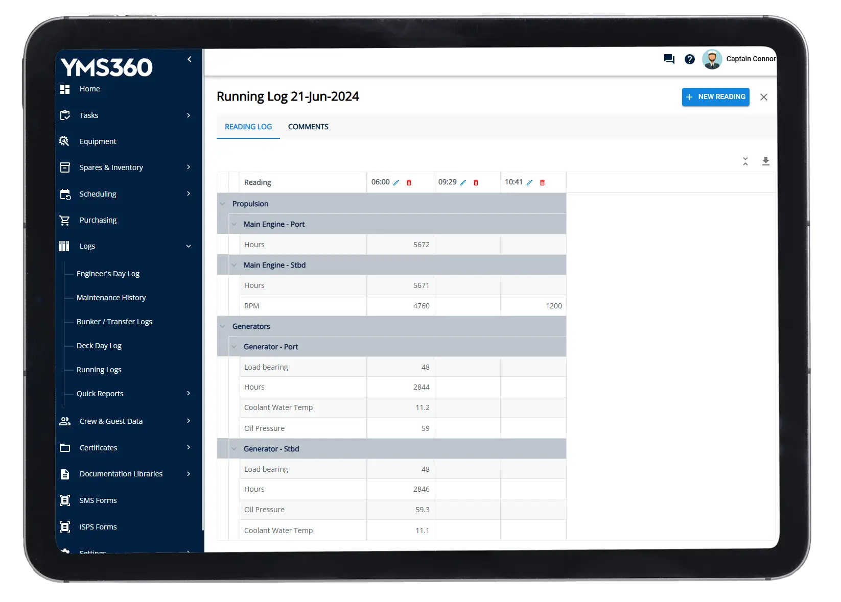 YMS360 Running Log